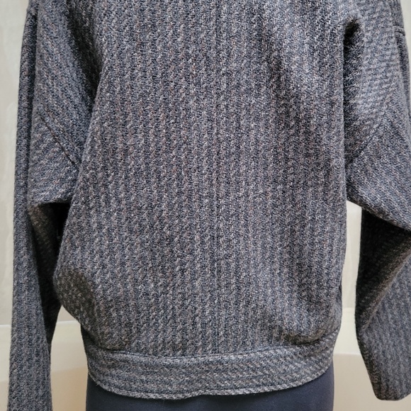 Vintage 100% Pure Virgin Wool 2 Waist-button Blazer Lrg - Picture 6 of 7